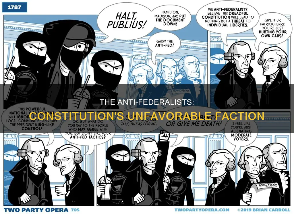 who was not in favor of the constitution