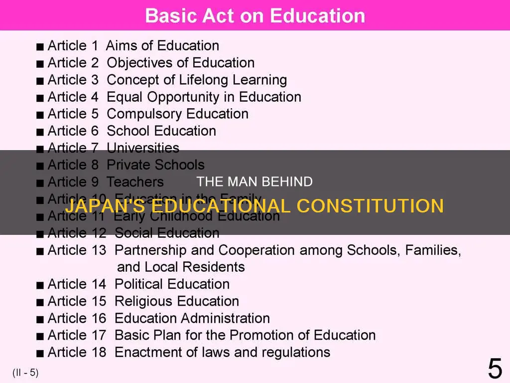 who was the author of education constitution of japan