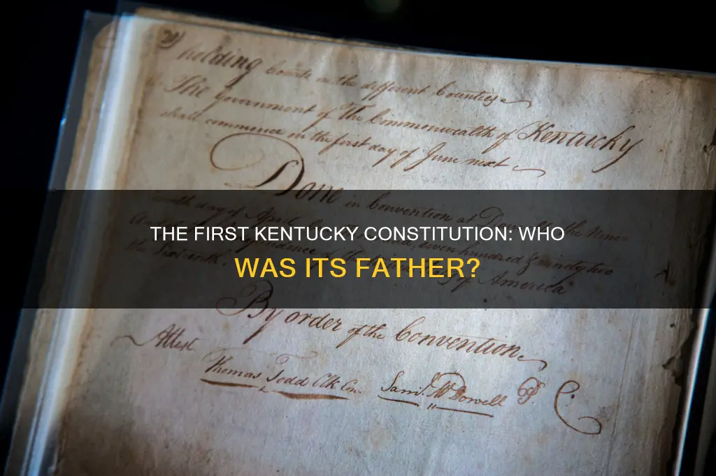 who was the father of the first ky constitution