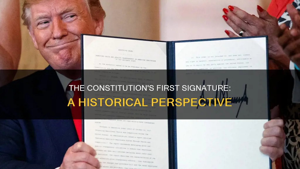 who was the first person to pen the constitution signature