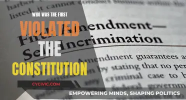 The First Constitutional Violator: An American Betrayal