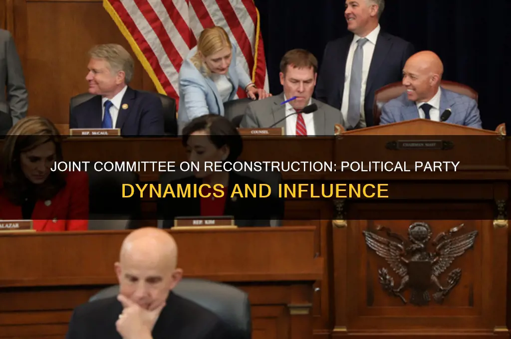 who was the joint committee on reconstruction political party