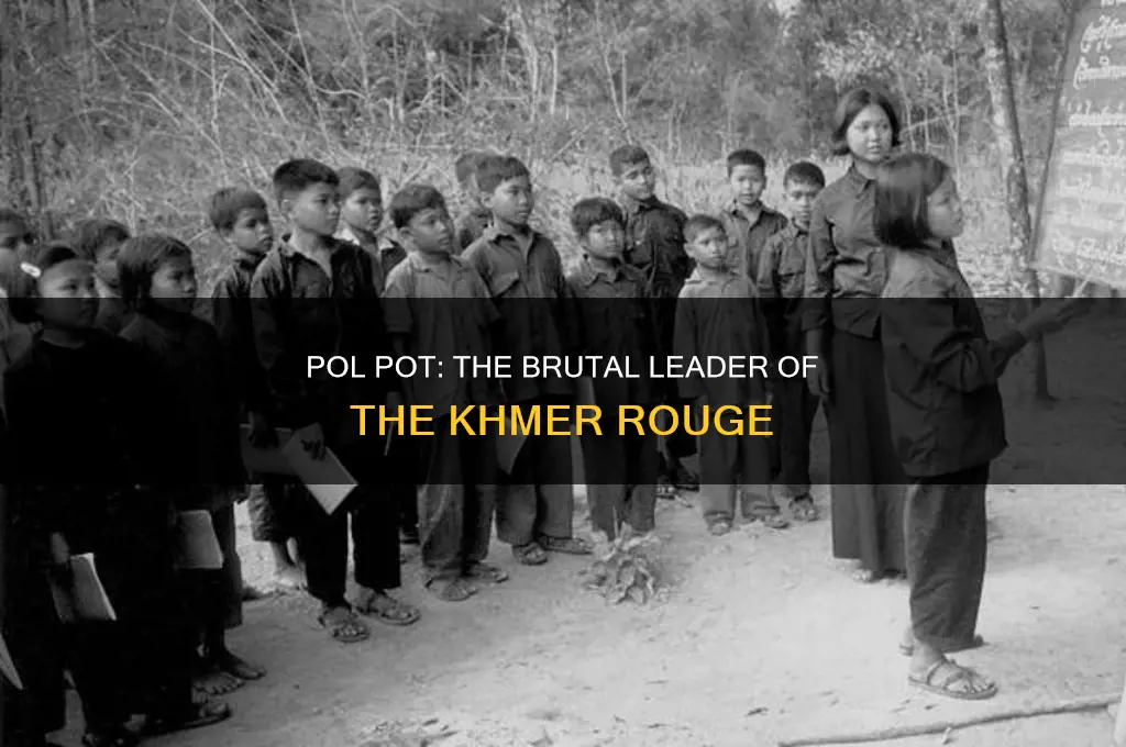 who was the leader of the khmer rouge political party