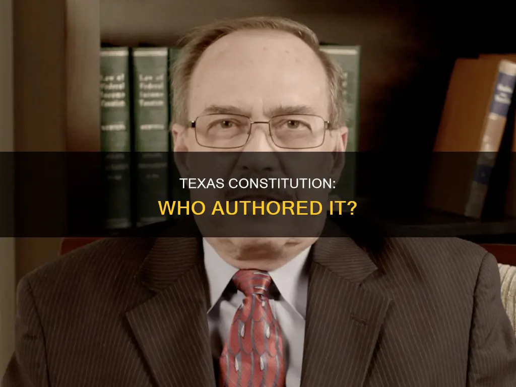 who was the major author of the current texas constitution