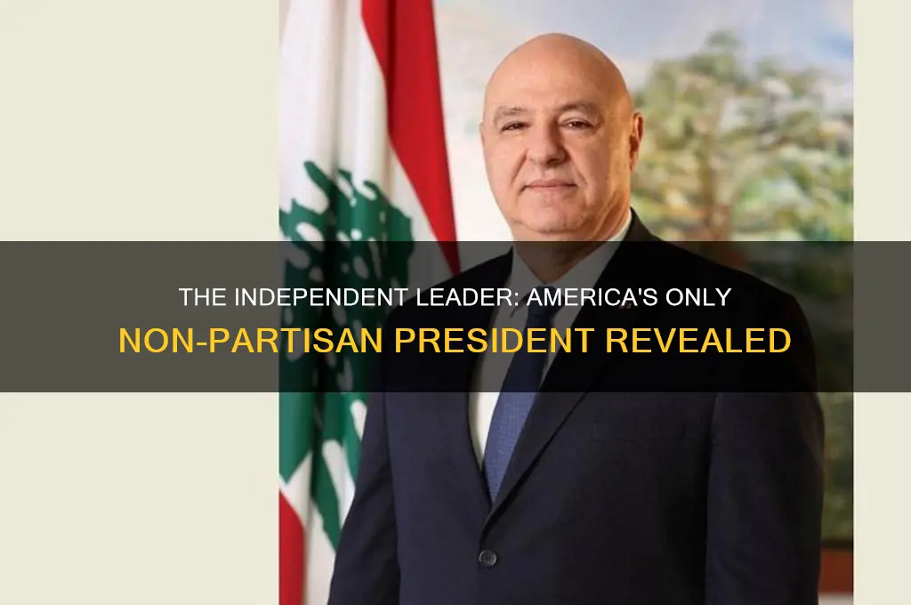 who was the only president without a political party