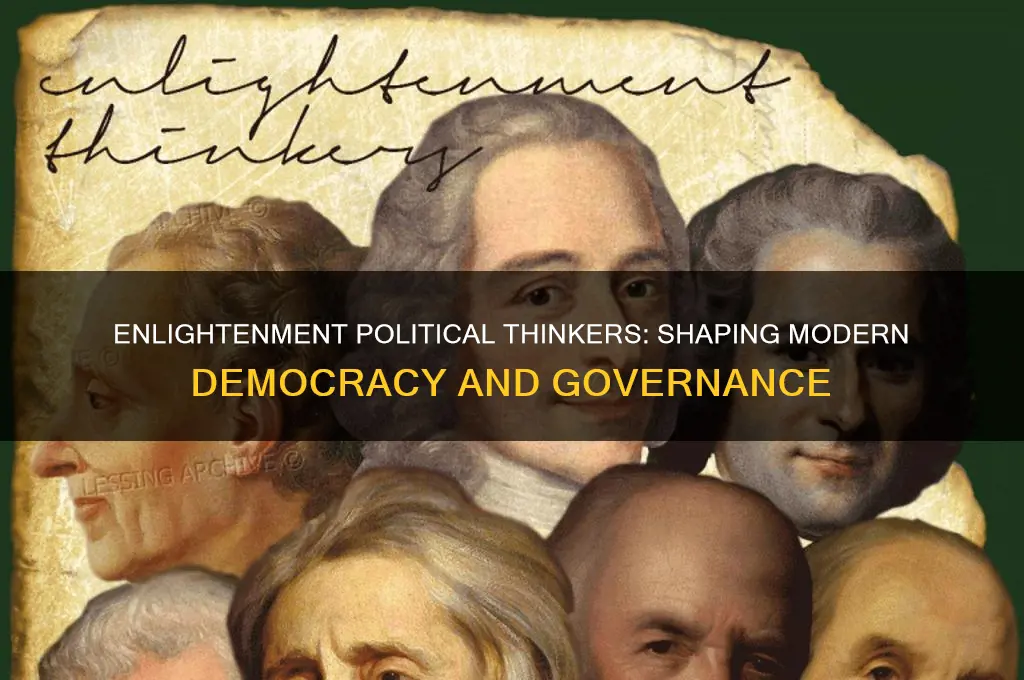 who were enlightenment political thinkers