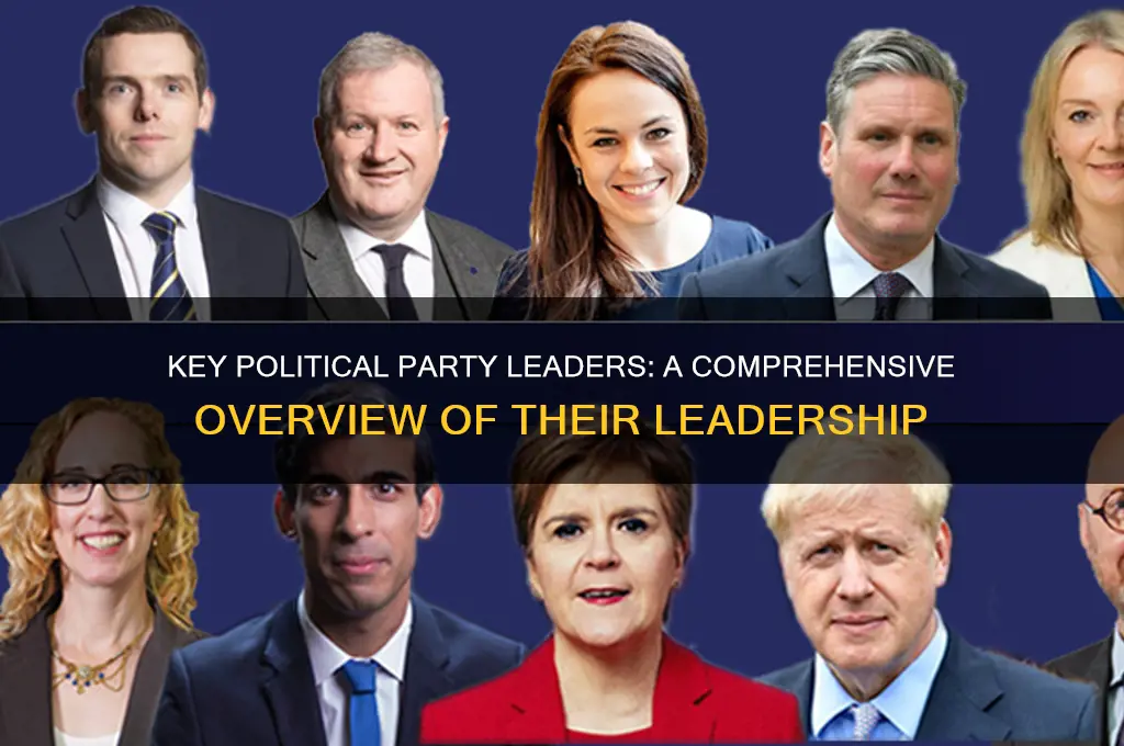 who were the leaders of each political party