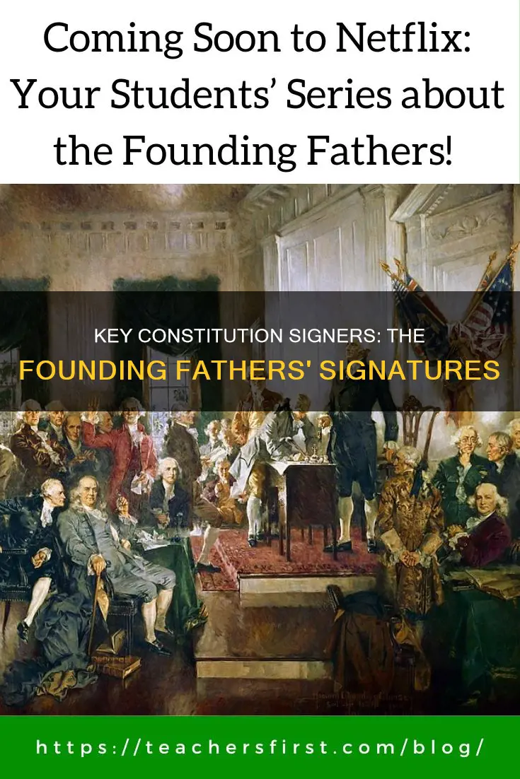 who were the main signers of the constitution