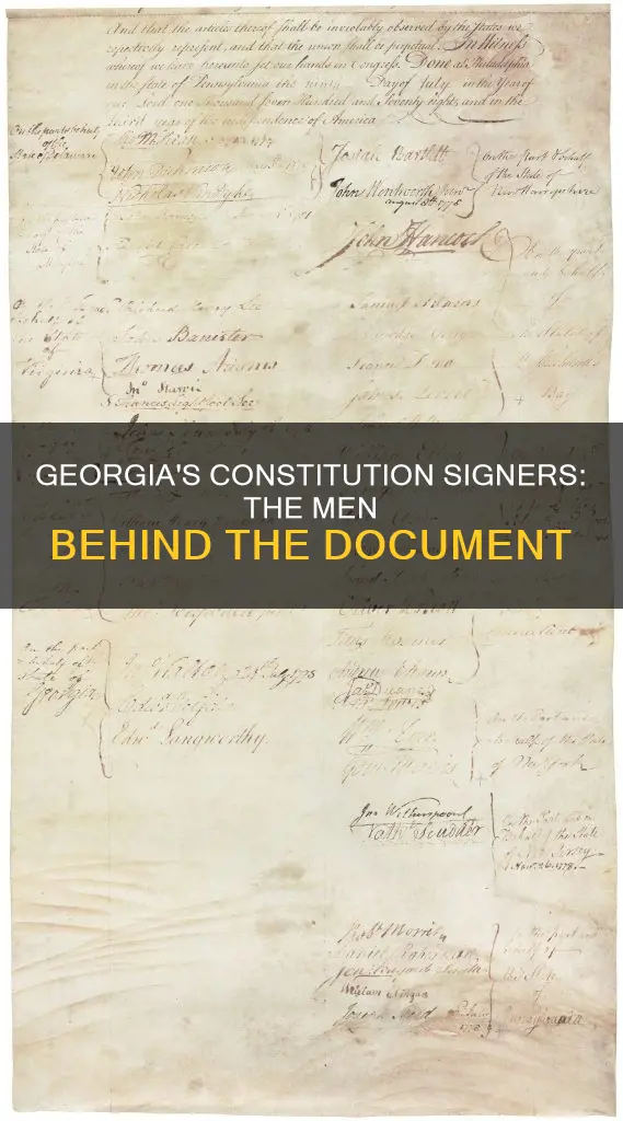 who were the signers of tge constitution from georgia