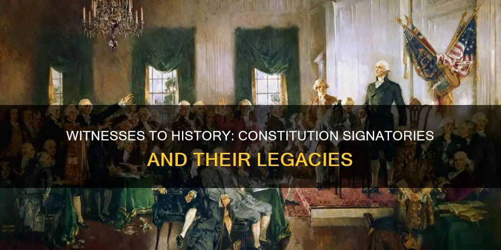 who witnessed the signing of the constitution