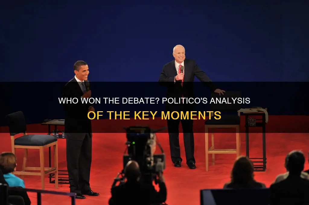 who won the debate politico