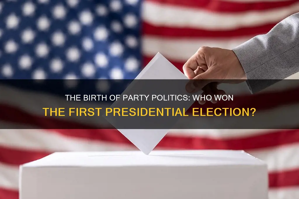 who won the first presidential election that include political parties