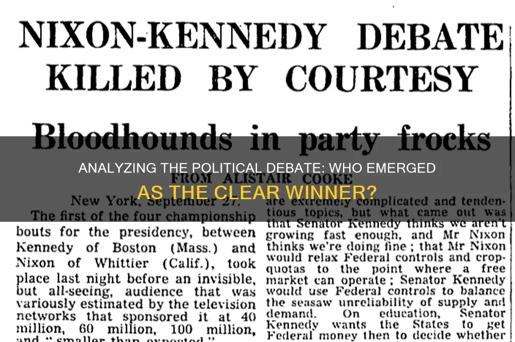 who won the political debate