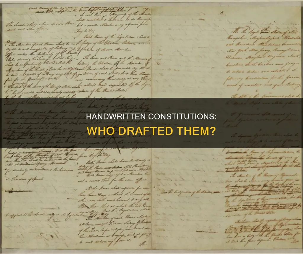 who written constitution by hand