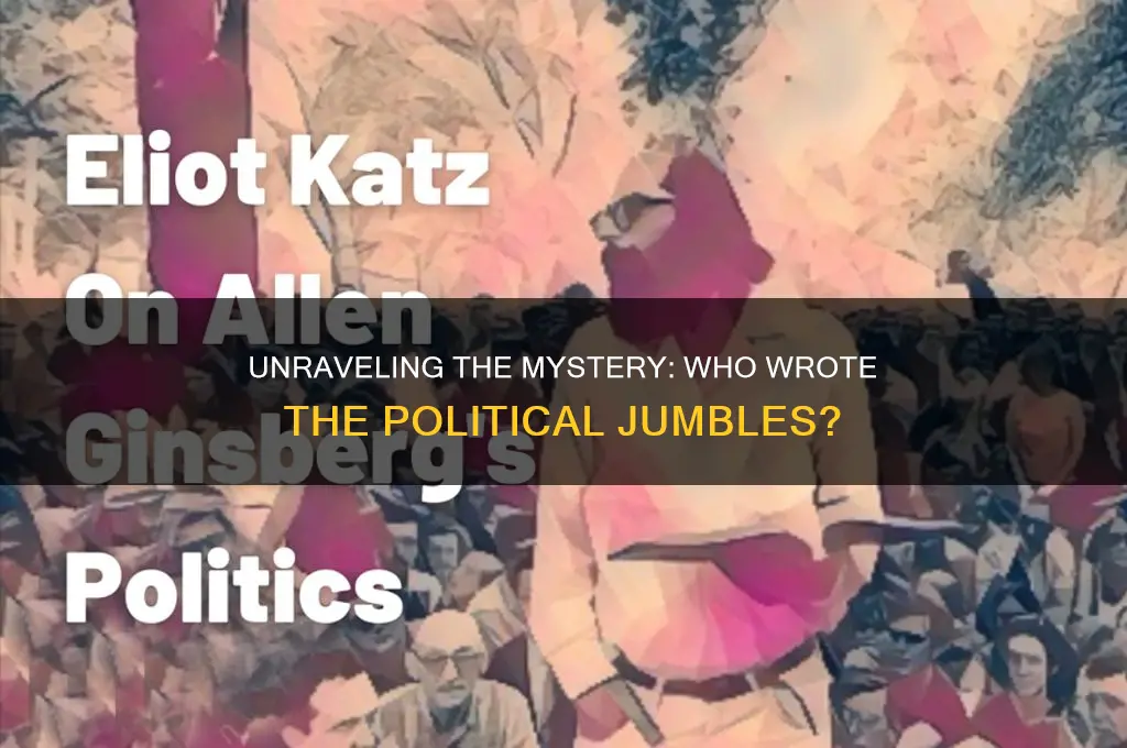 who wrote political jijmbles
