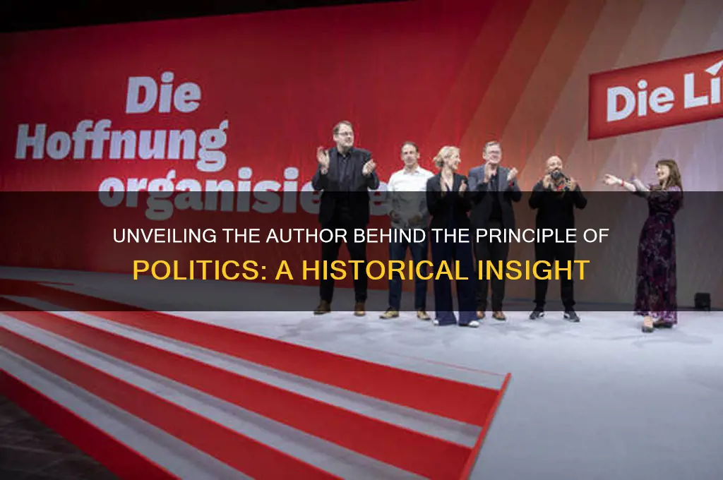 who wrote principle of politics