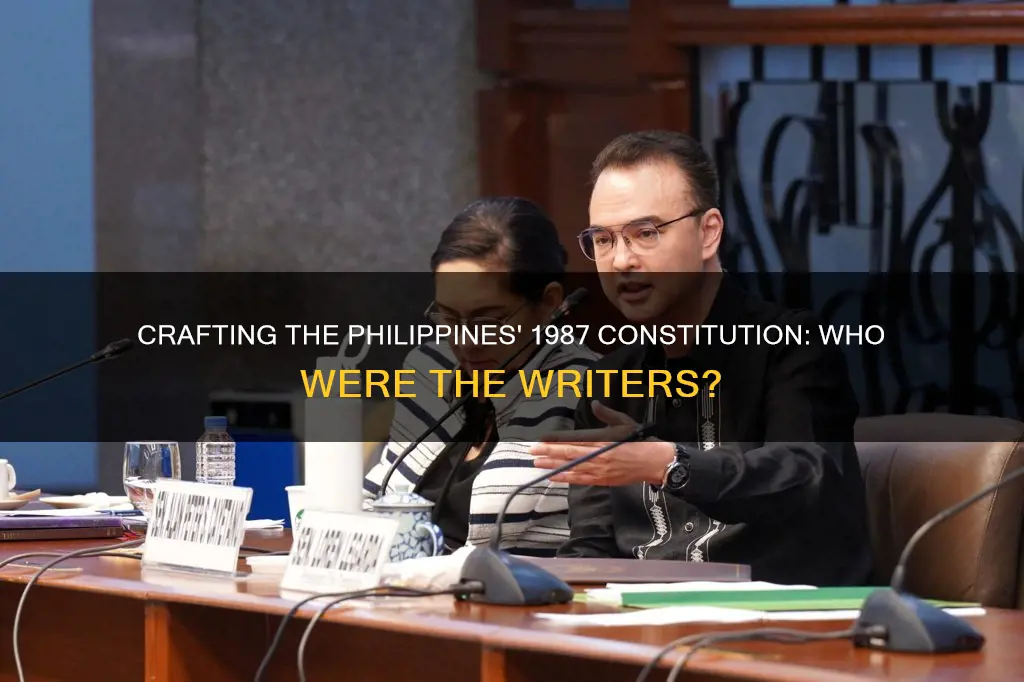 who wrote the 1987 constitution of the philippines