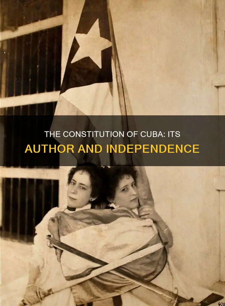 who wrote the constitution for an independent cuba