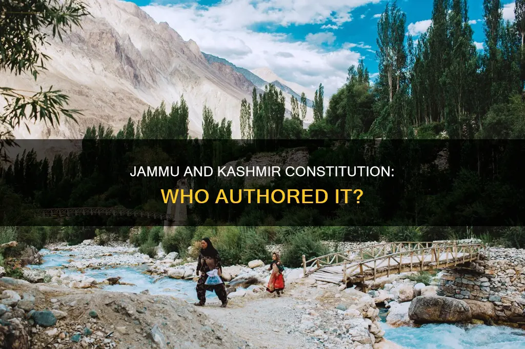 who wrote the constitution of jammu and kashmir