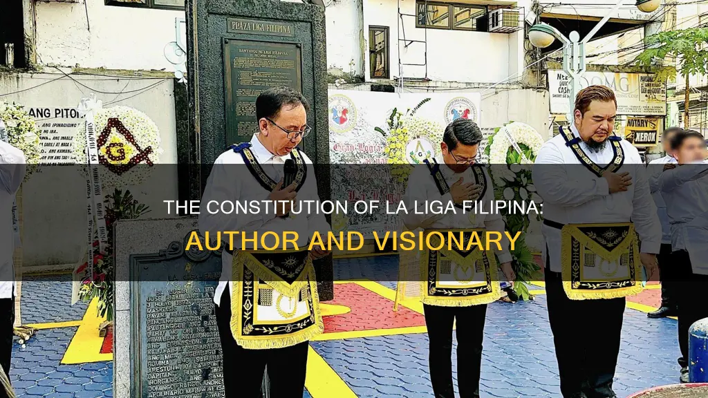 who wrote the constitution of la liga filipina