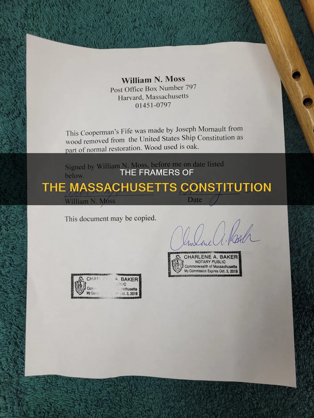 who wrote the constitution of the commonwealth of massachusetts