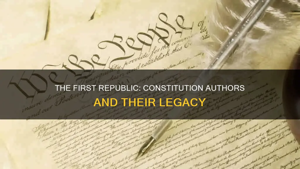 who wrote the constitution of the first republic