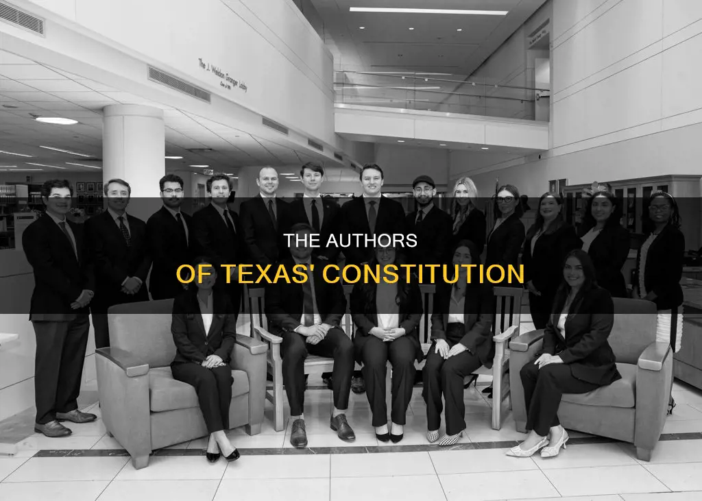 who wrote the constitution of the republic of texas