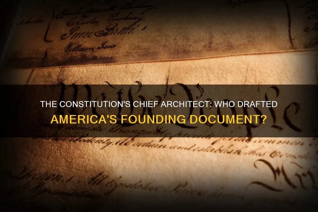 who wrote the majority of the us constitution