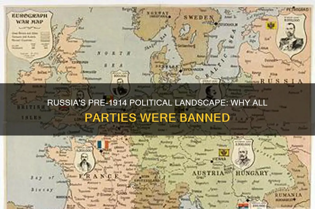 why all political parties were illegal in russia before 1914