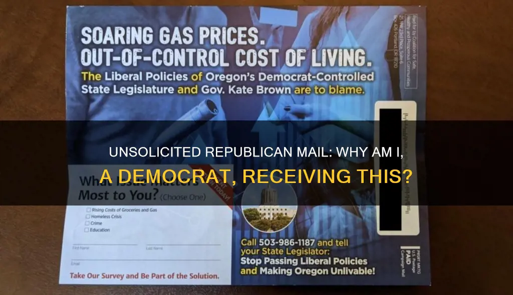why am i getting republican mail as a democrat
