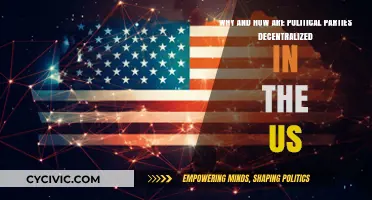 Decentralized US Politics: Understanding the Structure of American Political Parties