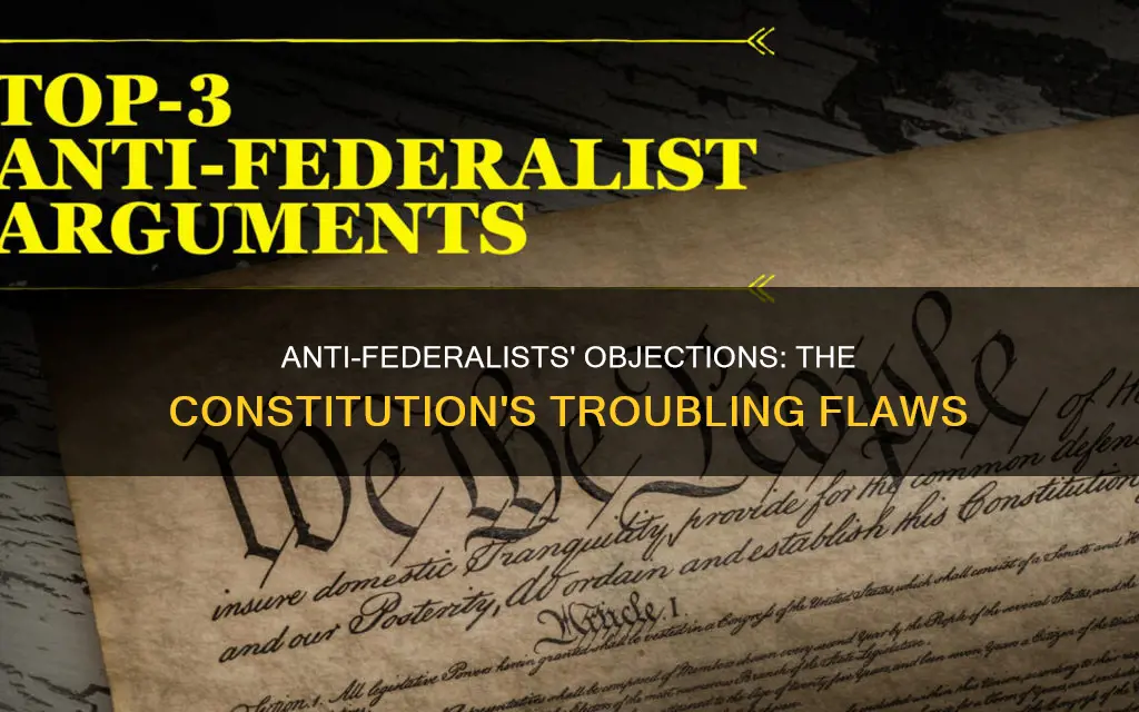 why anti federalists objected to the proposed constitution