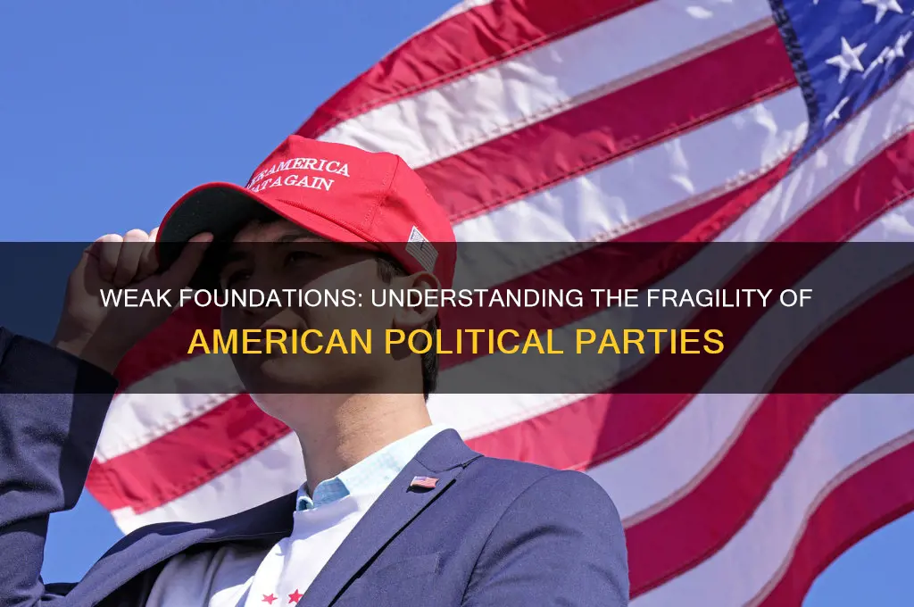 why are american political parties weak