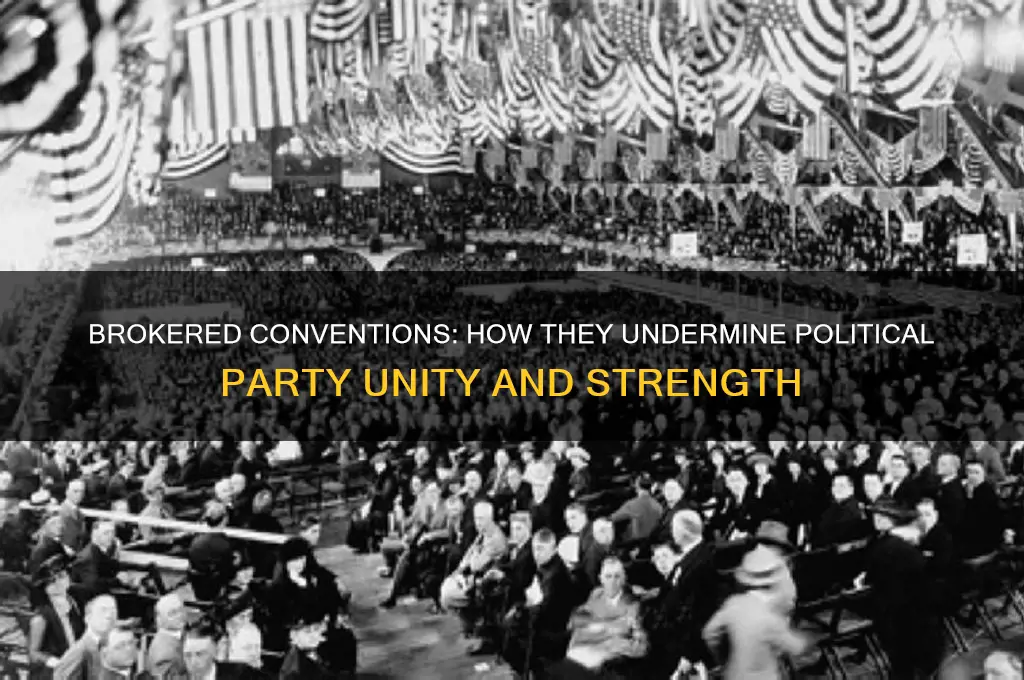 why are brokered conventions detrimental to political parties