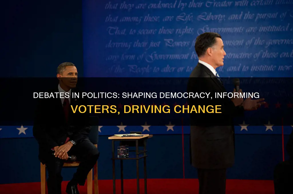 why are debates important in politics