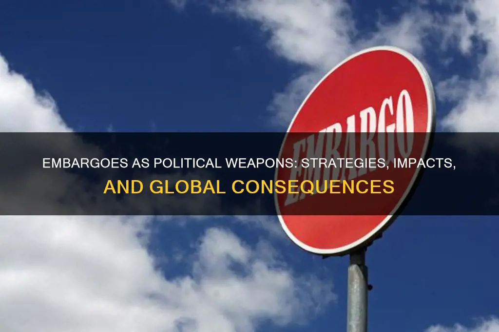 why are embargoes political tools