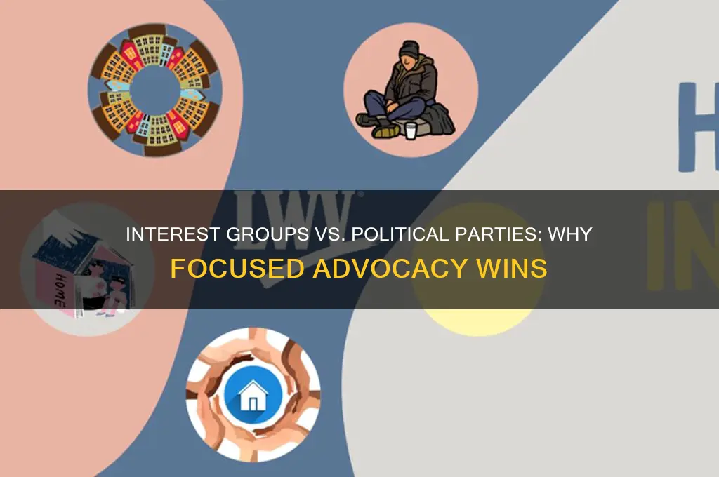 why are interest groups better than political parties