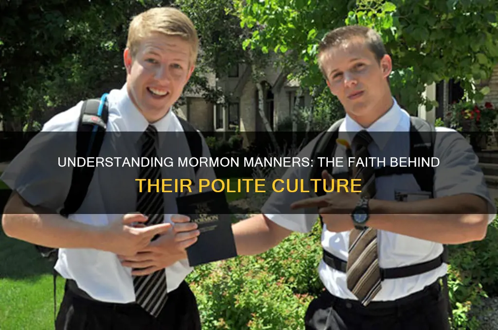 why are mormons polite