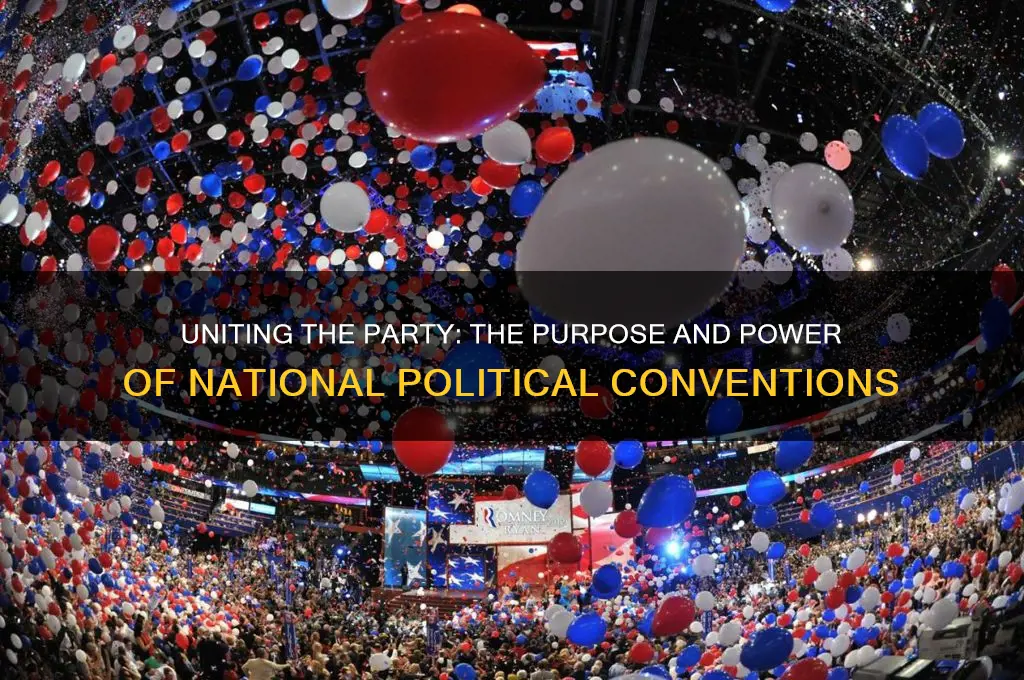 why are national conventions held for political parties