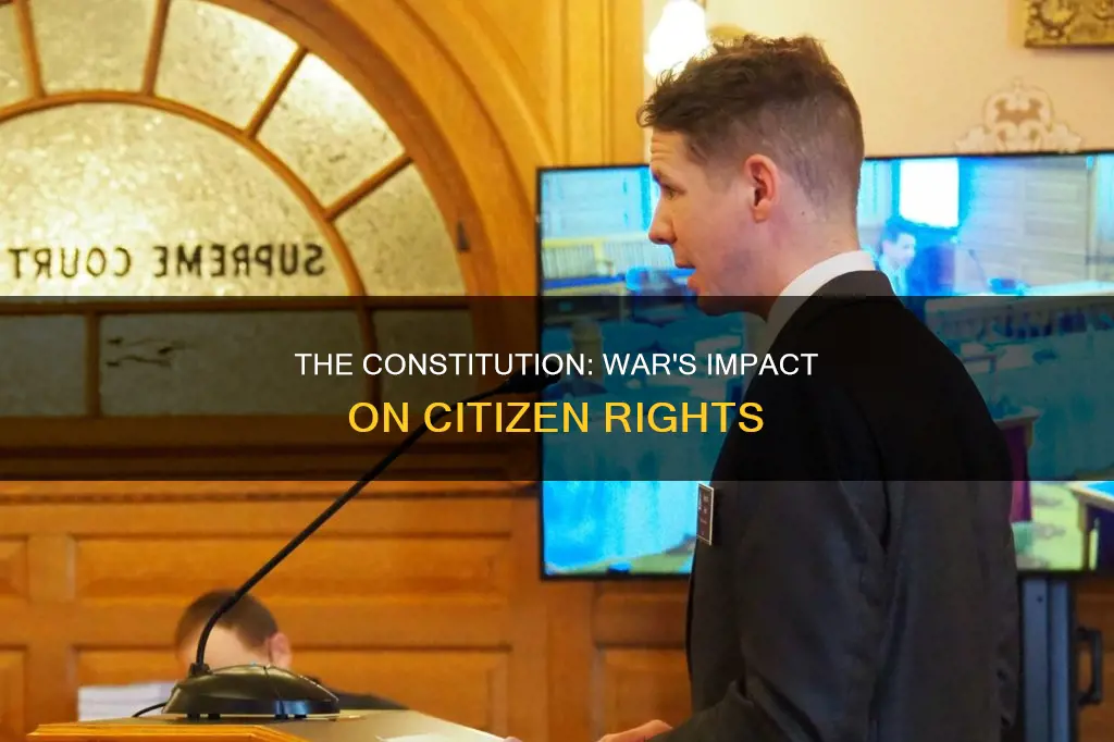 why are people not protected from the constitution during wartime