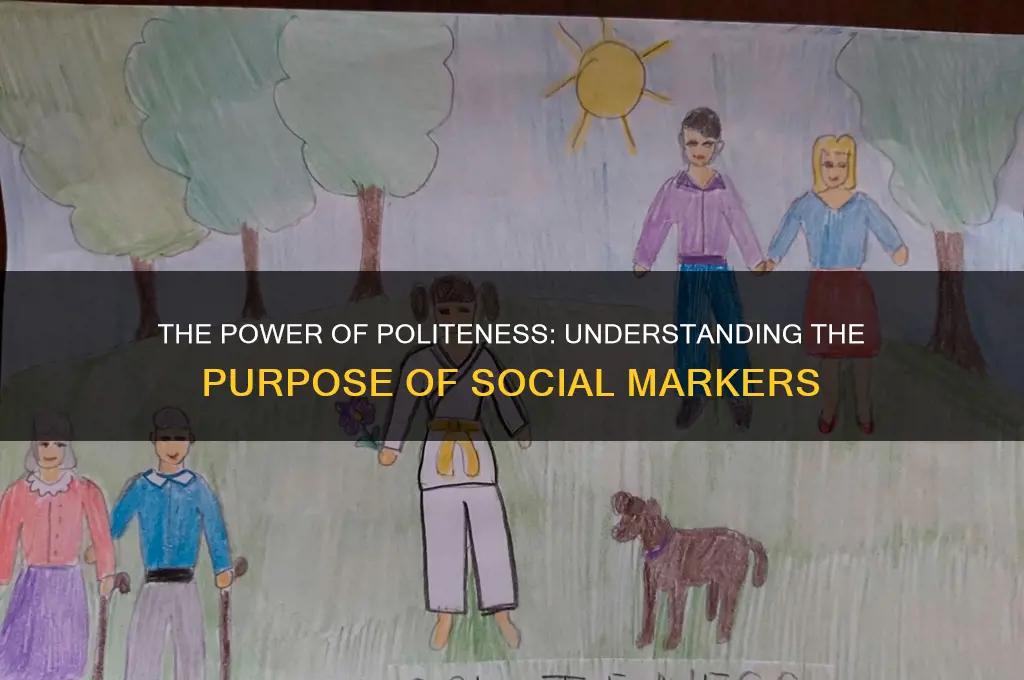 why are politeness markers used