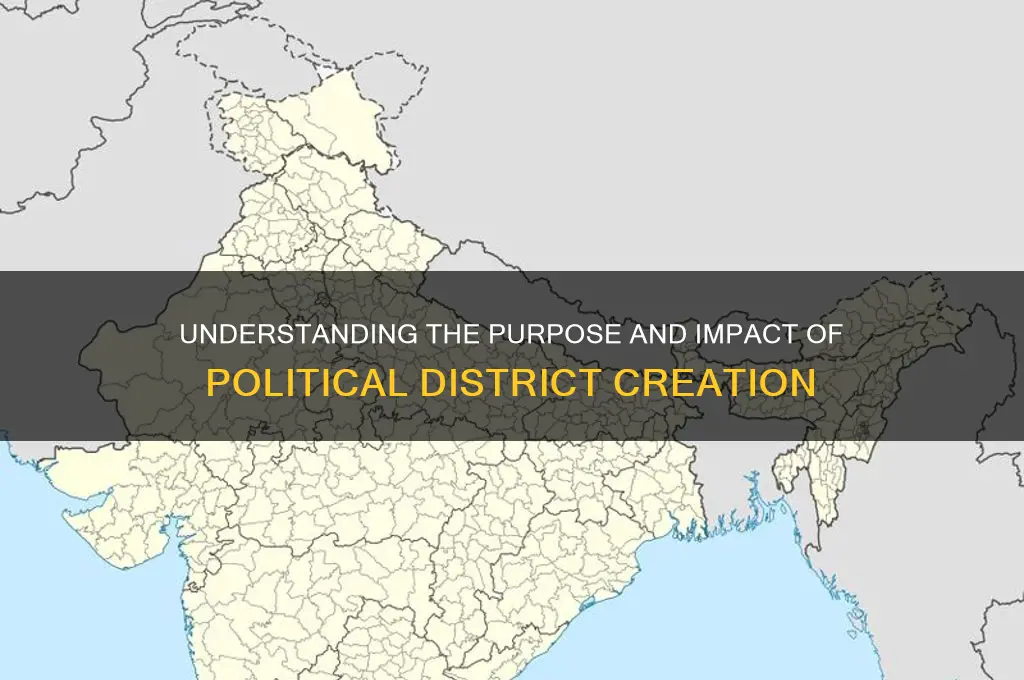 why are political districts created