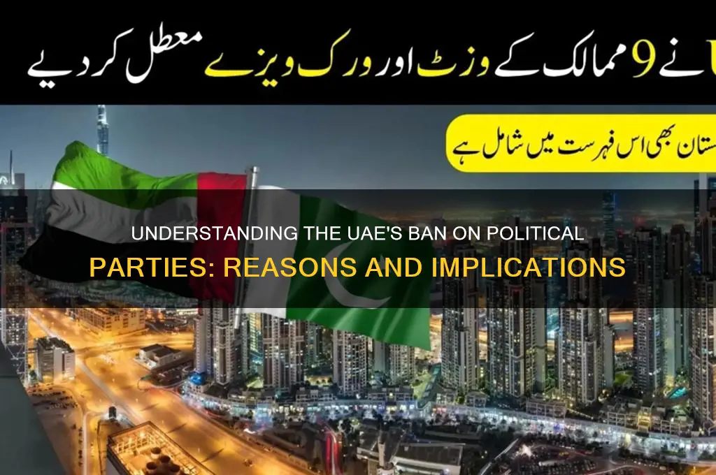 why are political parties banned in uae