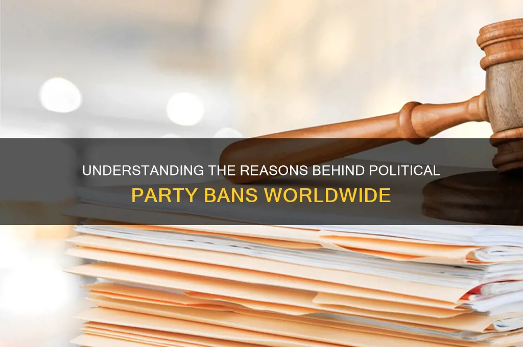why are political parties banned