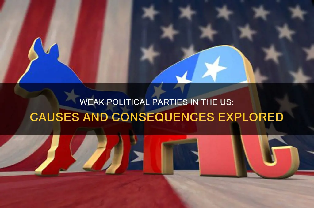 why are political parties weak in the us