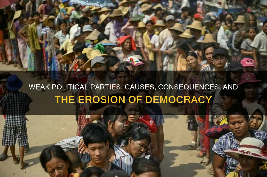 why are political parties weak