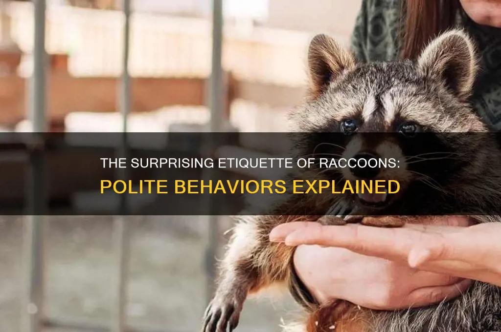 why are raccoons polite