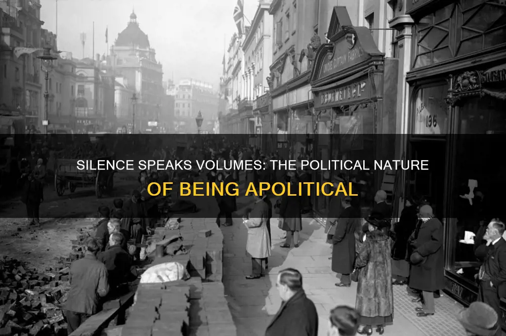 why being apolitical is political