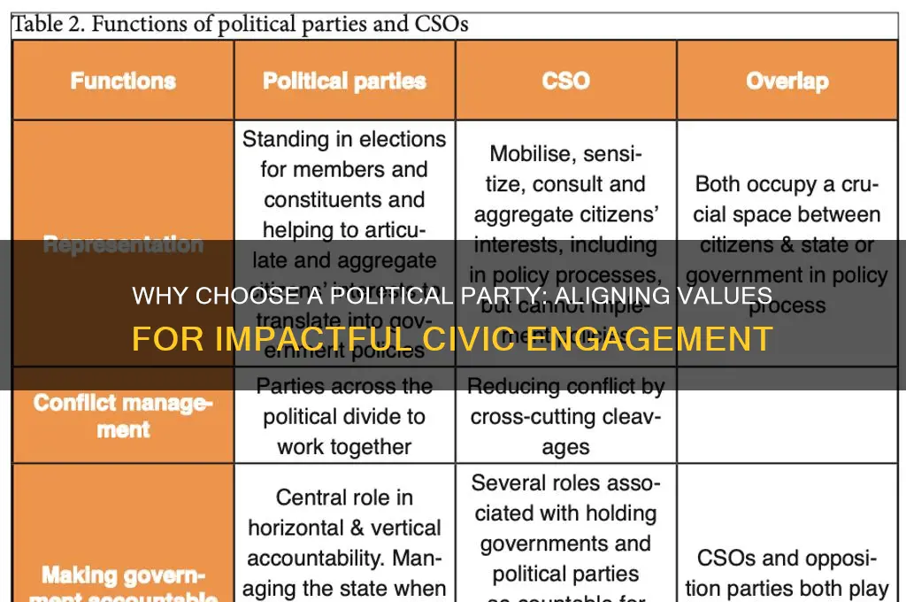why choose a political party