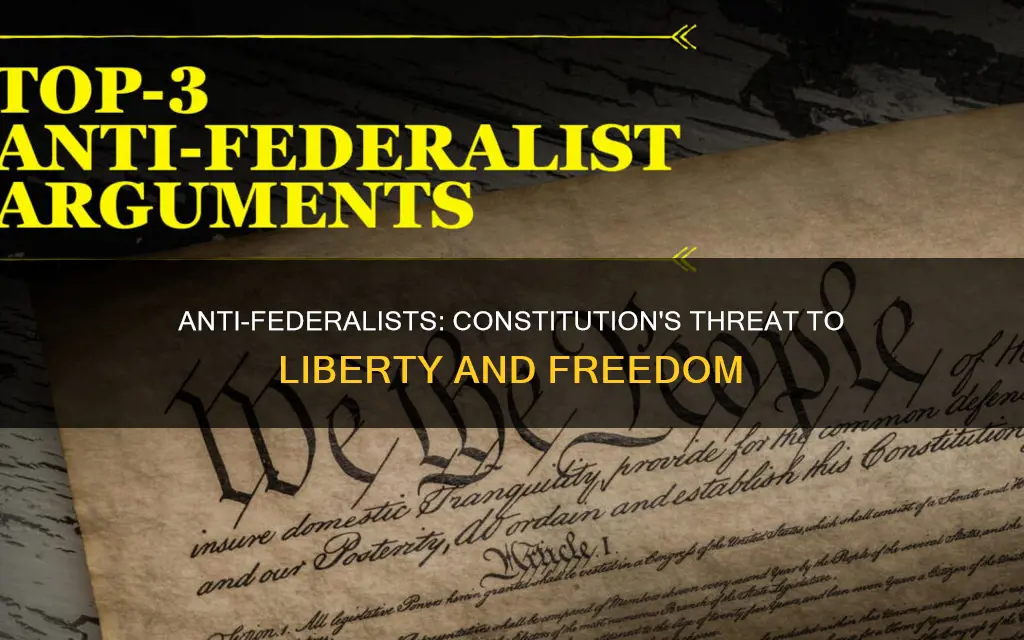 why did anti federalists feel threatened by the constitution